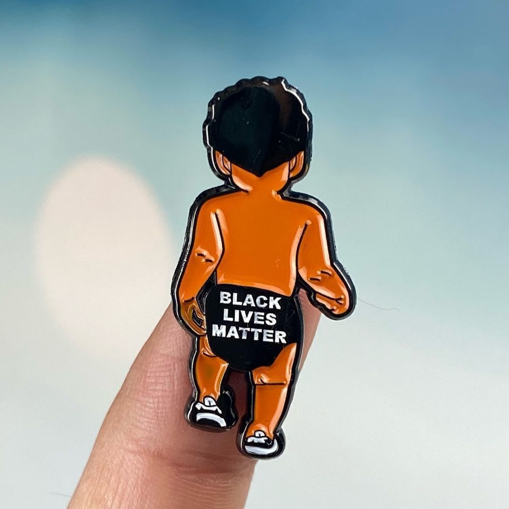 Black Baby Lives Matter Enamel Pin/ Brooch Lapel